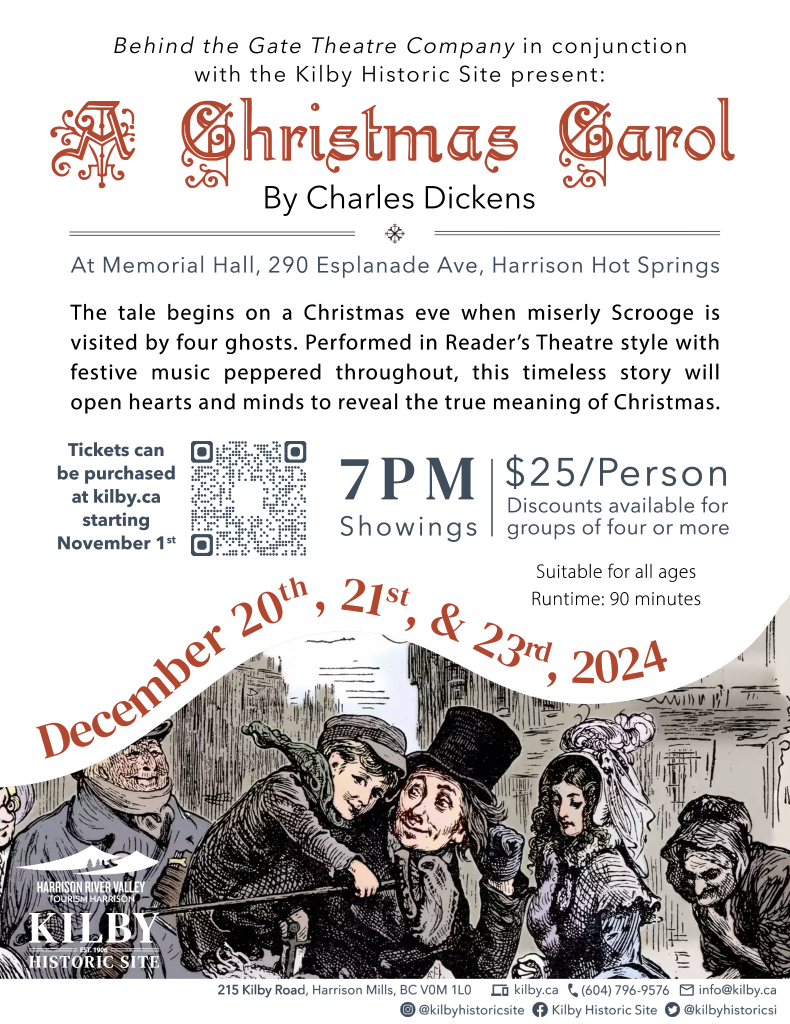 A Christmas Carol - Kilby Historic Site poster